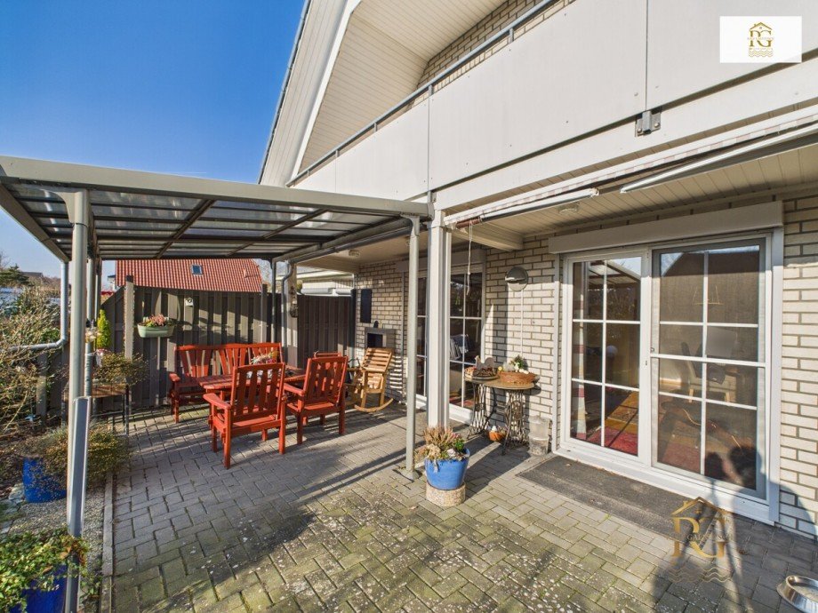 Terrasse Doppelhaush�lfte Geestland