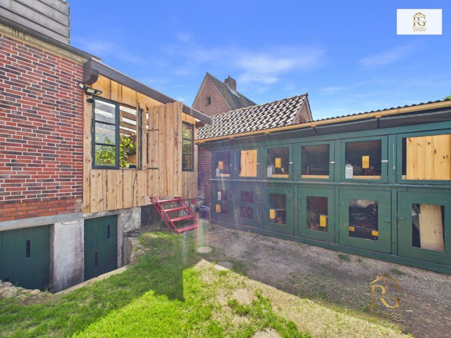 Blick auf das Haus von hinten-Hasenstall Einfamilienhaus Otterndorf