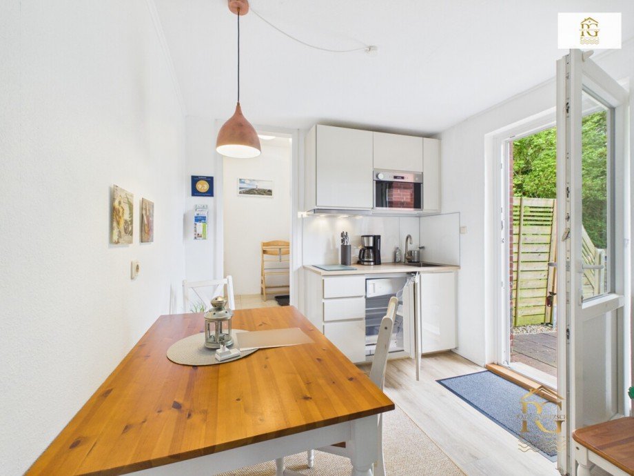 K�che in der Ferienwohnung Einfamilienhaus Neuhaus (Oste)