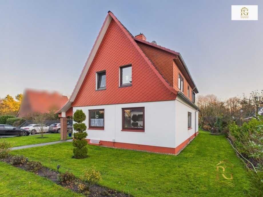 Hausansicht vorne Mehrfamilienhaus Schiffdorf / Bramel
