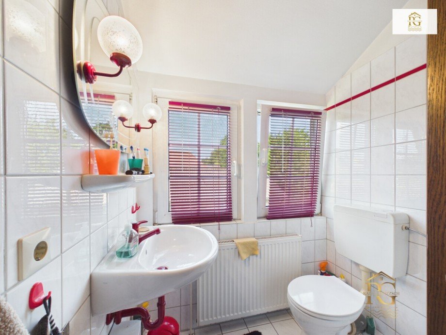 Badezimmer Haus B Ferienhaus Otterndorf