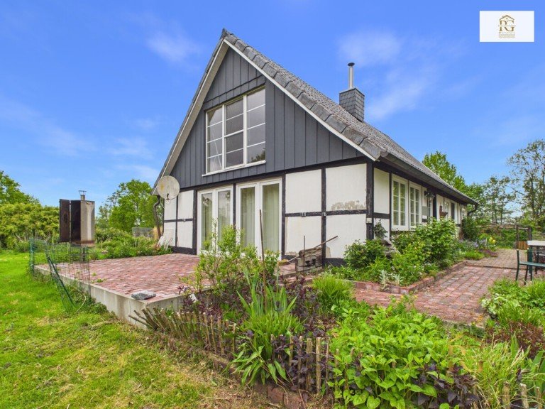 Haus Ansicht Osten, Oste Einfamilienhaus VERKAUFT EFH-ruhige Alleinlage-Ideal f�r Pferdeliebhaber-Reitpl�tze-St�lle-Teiche-Natur-2016 modernisiert
