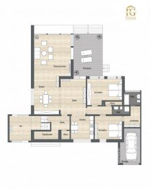 Grundriss EG Architektenhaus TOP modernisiert mit drei zus�tzlichen Wohnungen in Strandn�he