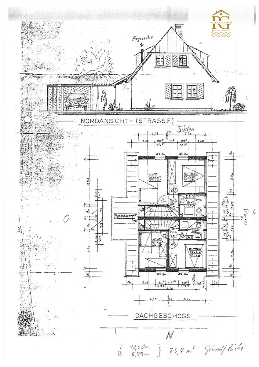 Grundriss Haus A und B Ferienhaus Otterndorf