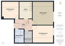 Grundrisse Gepflegte Eigentumswohnung n�he Nordseebad Otterndorf mit Terrasse und Gartenhaus in einem gepflegtem Mehrfamilienhaus in Neuenkirchen