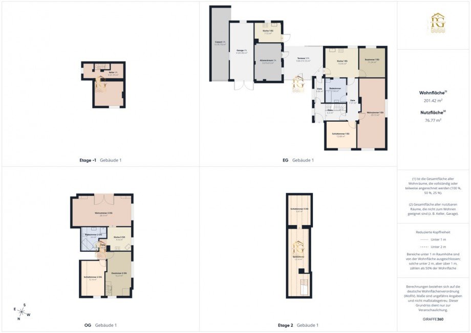 Alle Grundrisse Mehrfamilienhaus Schiffdorf / Bramel