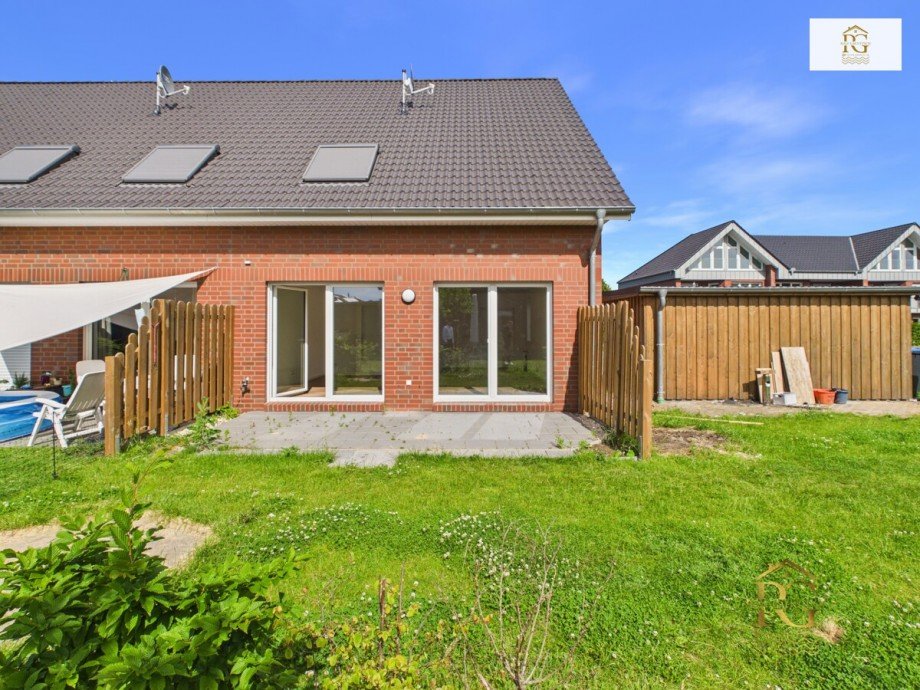 Gartenansicht Reihenhaus Otterndorf