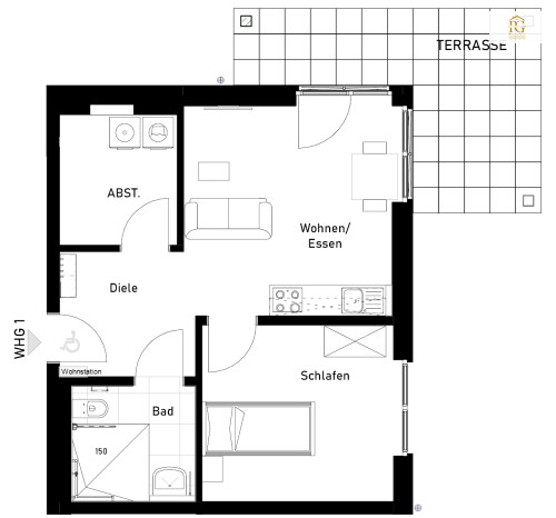 Beispiel Grundriss Etagenwohnung Hemmoor