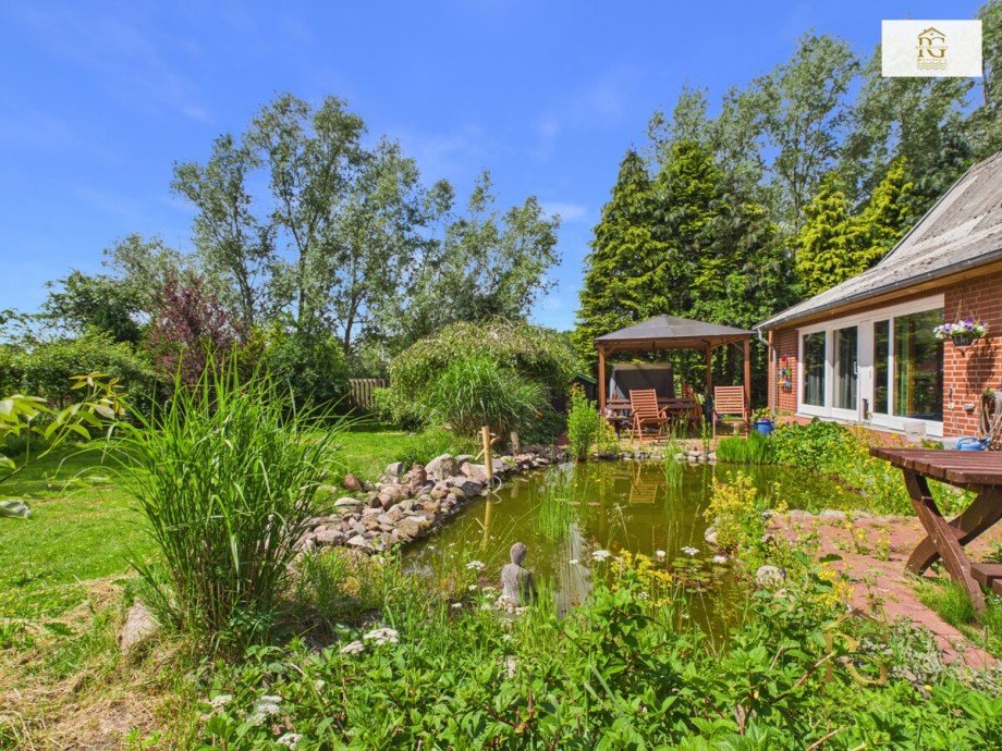 Teich:Terrasse Einfamilienhaus Steinau / H�ring