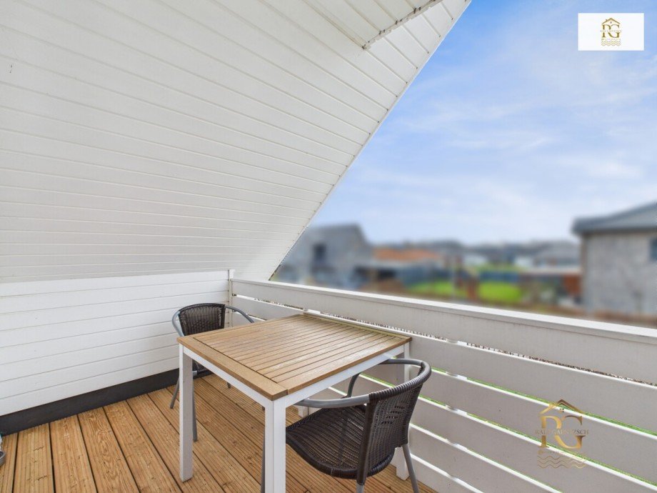 Blick vom Balkon im OG Einfamilienhaus Otterndorf